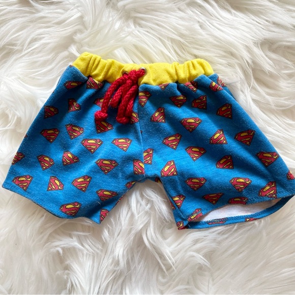 Build A Bear Superman Pajamas - 2 Piece Set - T Shirt & Pants - Picture 3 of 6